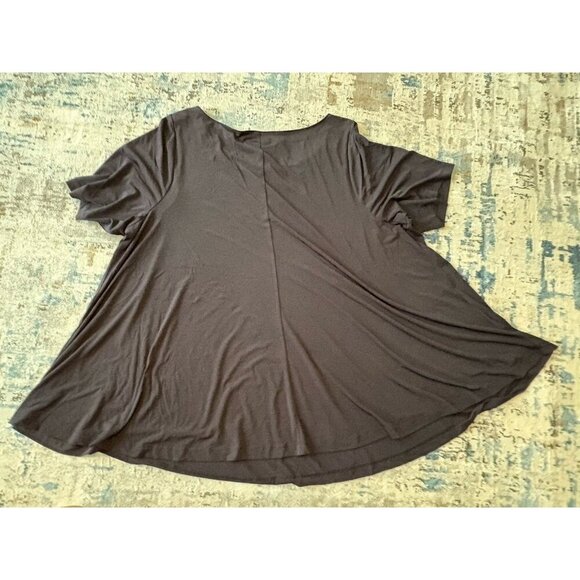 Lane bryant 26 28 Womens tops Black Flounce - Picture 4 of 4